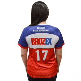 Футболка с полной запечаткой взрослая, модель с коротким рукавом 