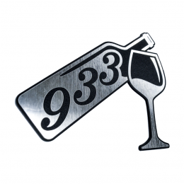 Табличка с гравировкой, материал: двухслойный пластик