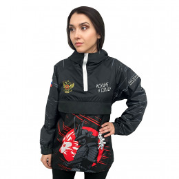 Ветровка-анорак с капюшоном, материал: дюспо без подклада