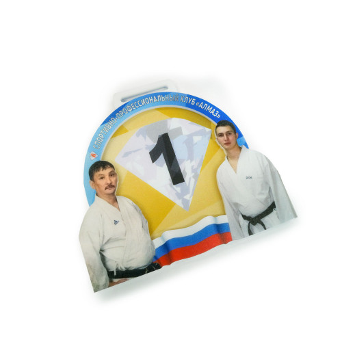 Медаль из акрила 2-слойная с УФ-печатью