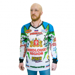 Хоккейный свитер болельщика с полной запечаткой, взрослый