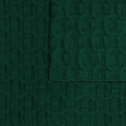 Плед Braidera, темно-зеленый (хвойный)