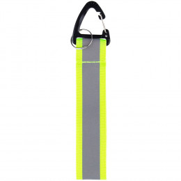 Светоотражающий брелок Flashline, серый с зеленым