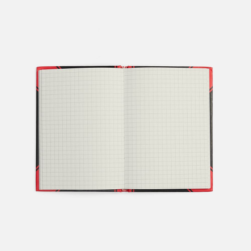 Блокнот Accenti Mini, черный с красным