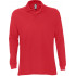 Рубашка поло мужская с длинным рукавом Star 170, красная