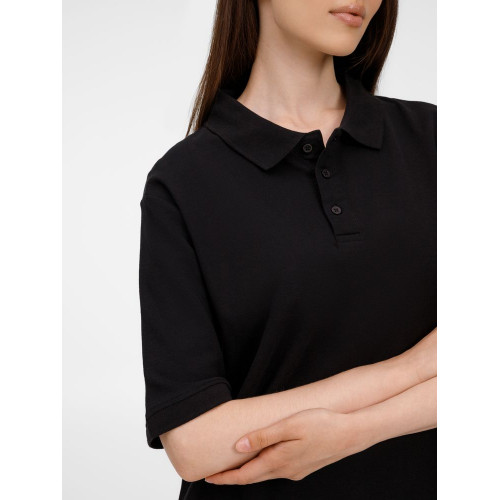 Рубашка поло унисекс Upswing, черная