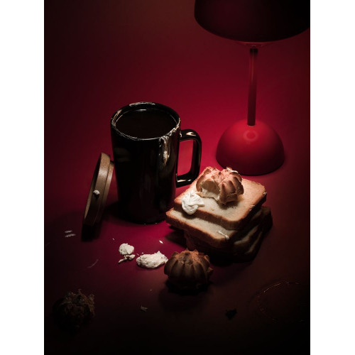 Кружка Vierra с крышкой-костером, черная