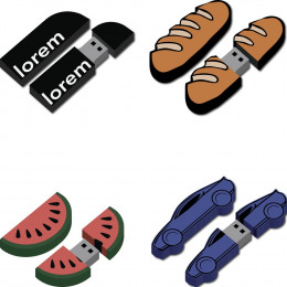 Флешки Gummi на заказ, 16 Гб