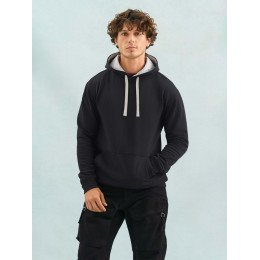 Худи унисекс Cameron, серый меланж с темно-синим