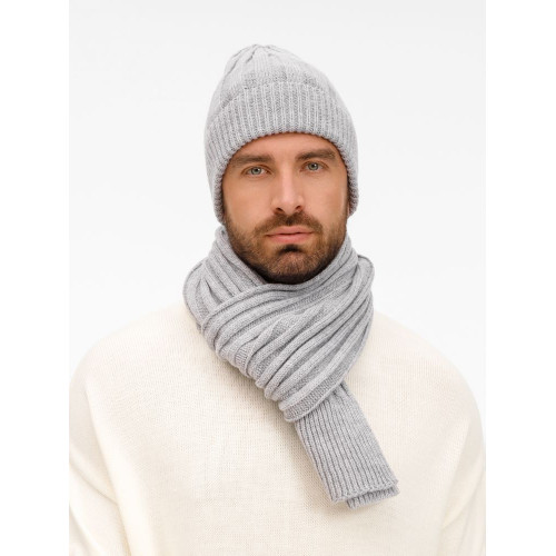 Шарф Bellish, светло-серый меланж