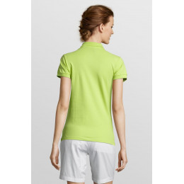 Рубашка поло женская People 210, зеленое яблоко