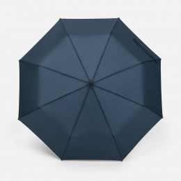 Зонт складной Smooth Move с плавным закрытием, темно-синий