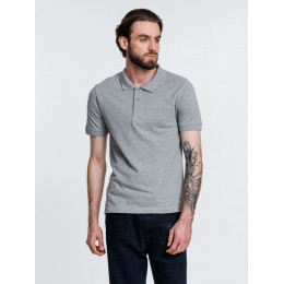 Рубашка поло мужская Adam, серый меланж