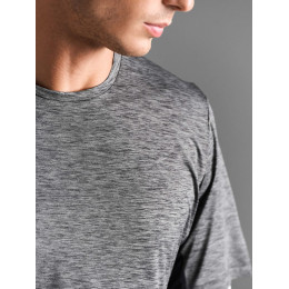 Футболка спортивная унисекс Storm, черный меланж