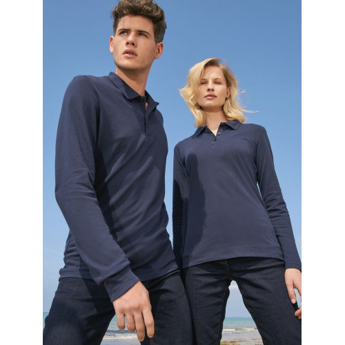 Рубашка поло мужская с длинным рукавом Perfect LSL Men, зеленое яблоко