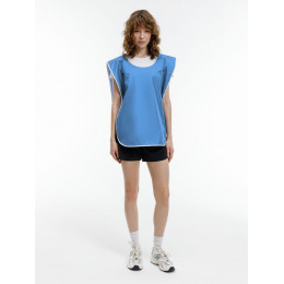 Манишка Member, голубая с белым