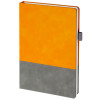 Ежедневник Horizon, недатированный, серый с оранжевым