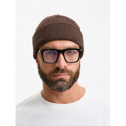 Шапка Ribelle, коричневый меланж