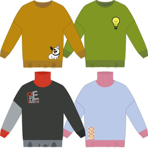 Свитер оверсайз Tricksy Net Grunge на заказ, акрил