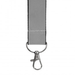 Лента светоотражающая Interlevel, черная с серым