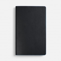 Ежедневник Trait, недатированный, черный с голубым