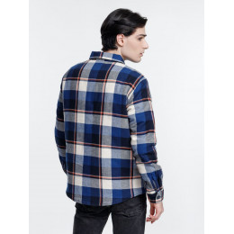 Куртка-рубашка оверсайз унисекс Noah, синяя