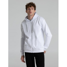 Толстовка на молнии с капюшоном Siverga Heavy 2.0, белая