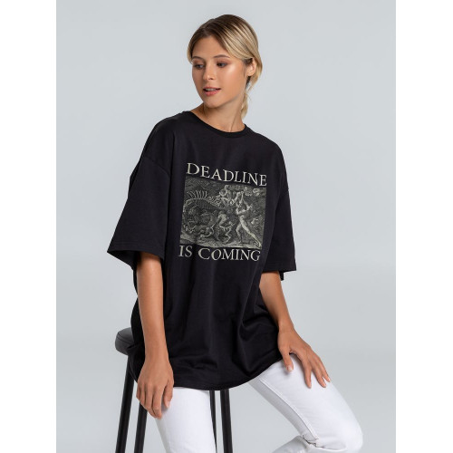 Футболка оверсайз Deadline, черная