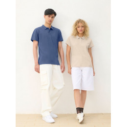 Рубашка поло унисекс Pulse, синяя (джинс)