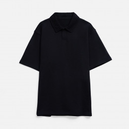 Рубашка поло унисекс Tiimi, черная