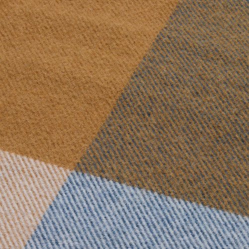 Плед Fleco, синий с коричневым