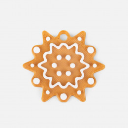 Мини-подвеска «Пряник», 3D-печать на заказ, снежинка