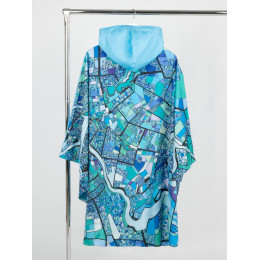 Дождевик-пончо AquaStop взрослый на заказ, разноцветный, единый размер