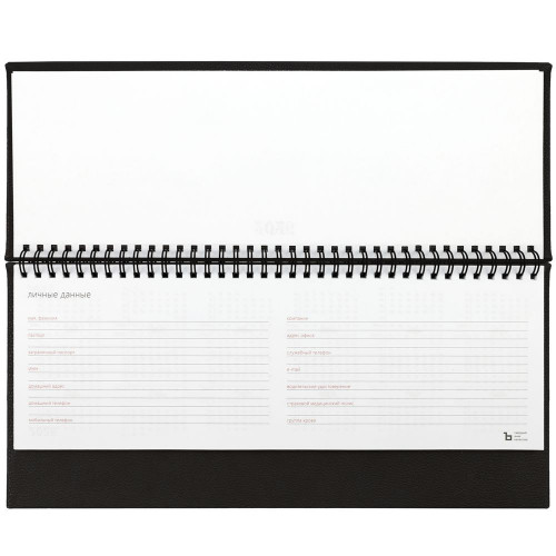 Планинг Sagrin, датированный, черный