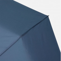 Зонт складной Classic, темно-синий с темной ручкой