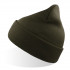 Шапка вязаная  двойная Wind-S, оливковый, 100% переработанный полиэстер