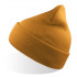 Шапка вязаная  двойная Wind-S, горчичный, 100% переработанный полиэстер