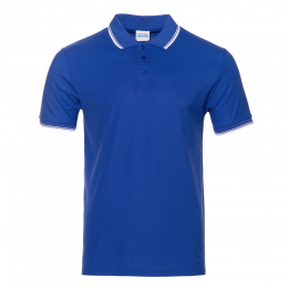 Рубашка поло мужская STAN с окантовкой хлопок/полиэстер 185, 04T