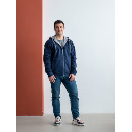 Толстовка мужская STAN с капюшоном на молнии сэндвич 320, 18