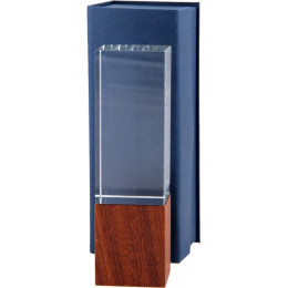 Награда хрустальная XR028 50х60х200мм футляр в комплекте