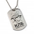 Жетон армейский с лазерной гравировкой 20х50 мм, толщина 1,5 мм