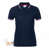 Рубашка поло женская триколор STAN хлопок/полиэстер 185, 04RUS