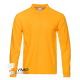 Рубашка поло мужская STAN длинный рукав хлопок/полиэстер 185, 04S жёлтый 